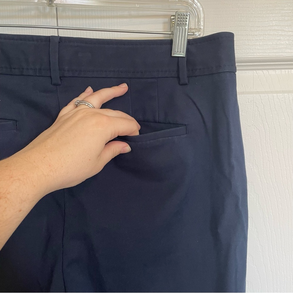 Talbots Navy Blue Barely Boot Pants - image 6